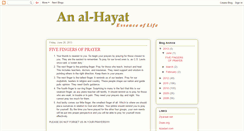 Desktop Screenshot of ainalhayat.blogspot.com