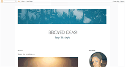 Desktop Screenshot of beloved-ideas.blogspot.com