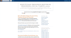 Desktop Screenshot of keppres80tahun2003.blogspot.com