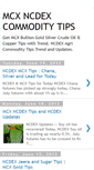 Mobile Screenshot of mcx-ncdex-commodity-tips.blogspot.com