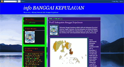 Desktop Screenshot of infobanggaikepulauan.blogspot.com