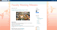 Desktop Screenshot of facultymeetingstjms.blogspot.com