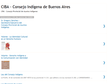 Tablet Screenshot of consejoindigenabsas.blogspot.com