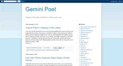 Desktop Screenshot of geminipoet.blogspot.com