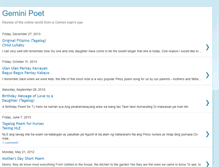 Tablet Screenshot of geminipoet.blogspot.com