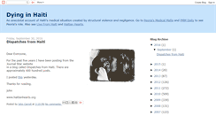 Desktop Screenshot of dyinginhaiti.blogspot.com