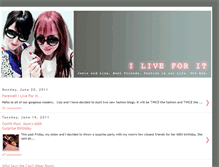 Tablet Screenshot of iliveforit.blogspot.com