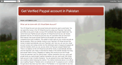 Desktop Screenshot of paypal-verified-pakistan.blogspot.com