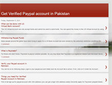 Tablet Screenshot of paypal-verified-pakistan.blogspot.com