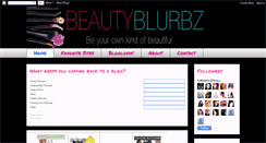 Desktop Screenshot of beautyblurbz.blogspot.com