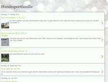 Tablet Screenshot of hundesportfamilie.blogspot.com