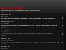 Tablet Screenshot of creepypastaarchive.blogspot.com