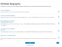 Tablet Screenshot of christian-song-lyrics.blogspot.com