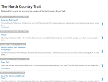 Tablet Screenshot of northcountrytrail.blogspot.com