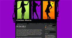 Desktop Screenshot of clothes-mania.blogspot.com