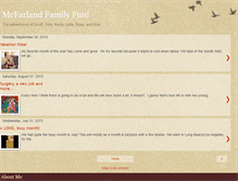 Tablet Screenshot of mcfarlandfamilyadventures.blogspot.com