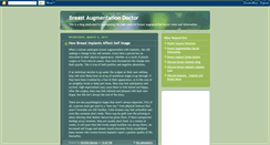 Desktop Screenshot of breastaugmentationdoctor.blogspot.com