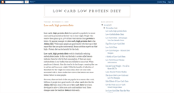 Desktop Screenshot of lowcarblowproteindiet.blogspot.com