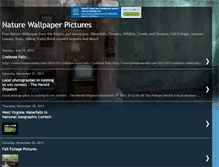 Tablet Screenshot of nature-wallpaper-pictures.blogspot.com