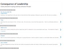 Tablet Screenshot of consequenceofleadership.blogspot.com