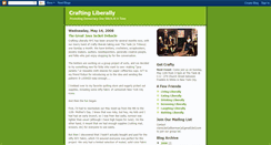 Desktop Screenshot of craftingliberally.blogspot.com