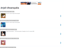 Tablet Screenshot of anjalidissanayaka.blogspot.com