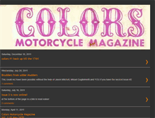 Tablet Screenshot of colorsmotorcyclemagazine.blogspot.com