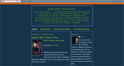 Desktop Screenshot of beyondtwilightfictionreviews.blogspot.com