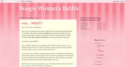 Desktop Screenshot of boogiewomanbabble.blogspot.com