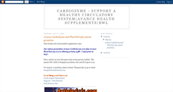 Desktop Screenshot of cardiozyme.blogspot.com