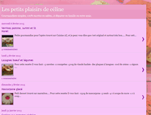 Tablet Screenshot of lesplaisirsdeceline.blogspot.com