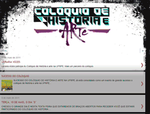 Tablet Screenshot of coloquiodehistoriaearte.blogspot.com