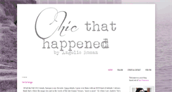 Desktop Screenshot of chicthathappened.blogspot.com