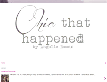 Tablet Screenshot of chicthathappened.blogspot.com