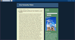 Desktop Screenshot of onehumanityvision.blogspot.com