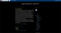 Desktop Screenshot of belletristicsociety.blogspot.com