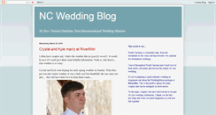 Desktop Screenshot of ncweddingblog.blogspot.com