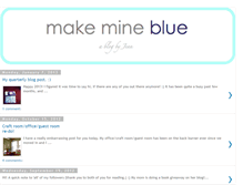 Tablet Screenshot of makemineblue.blogspot.com