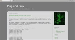 Desktop Screenshot of plug-and-pray.blogspot.com