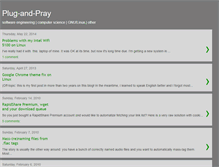 Tablet Screenshot of plug-and-pray.blogspot.com