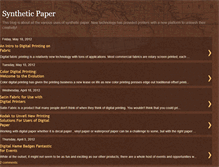 Tablet Screenshot of mysyntheticpaper.blogspot.com