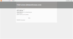 Desktop Screenshot of domesticease.blogspot.com