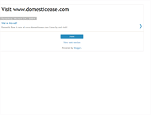 Tablet Screenshot of domesticease.blogspot.com