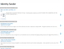 Tablet Screenshot of identitysander.blogspot.com
