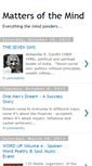 Mobile Screenshot of mattasofthemynd.blogspot.com