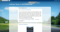 Desktop Screenshot of culinarytourssolo.blogspot.com