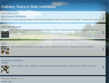 Tablet Screenshot of culinarytourssolo.blogspot.com