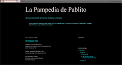 Desktop Screenshot of lapampediadepablito.blogspot.com