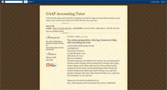 Desktop Screenshot of gaapaccountingtutor.blogspot.com