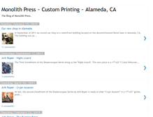 Tablet Screenshot of monolithpress.blogspot.com